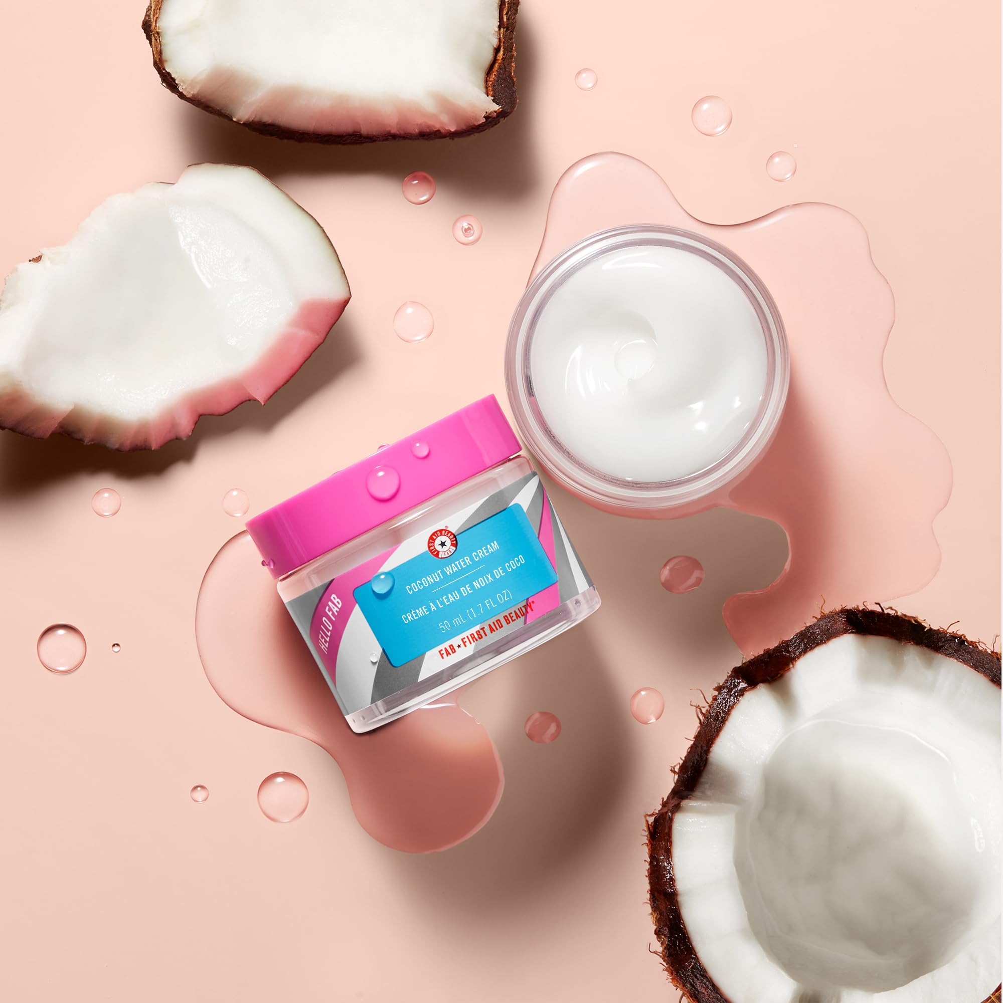 First Aid Beauty Coconut Water Cream provides lightweight hydration
