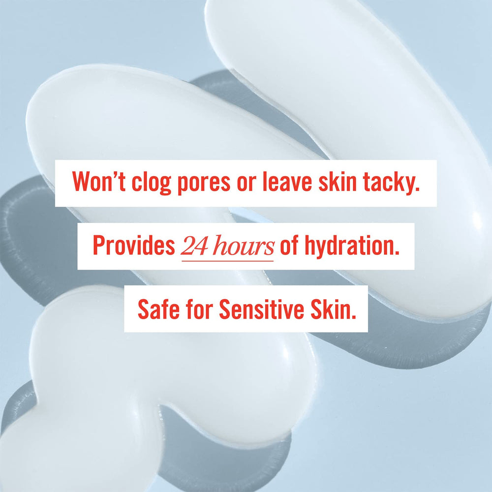 Free-from ingredient icons appear with First Aid Beauty serum packaging.