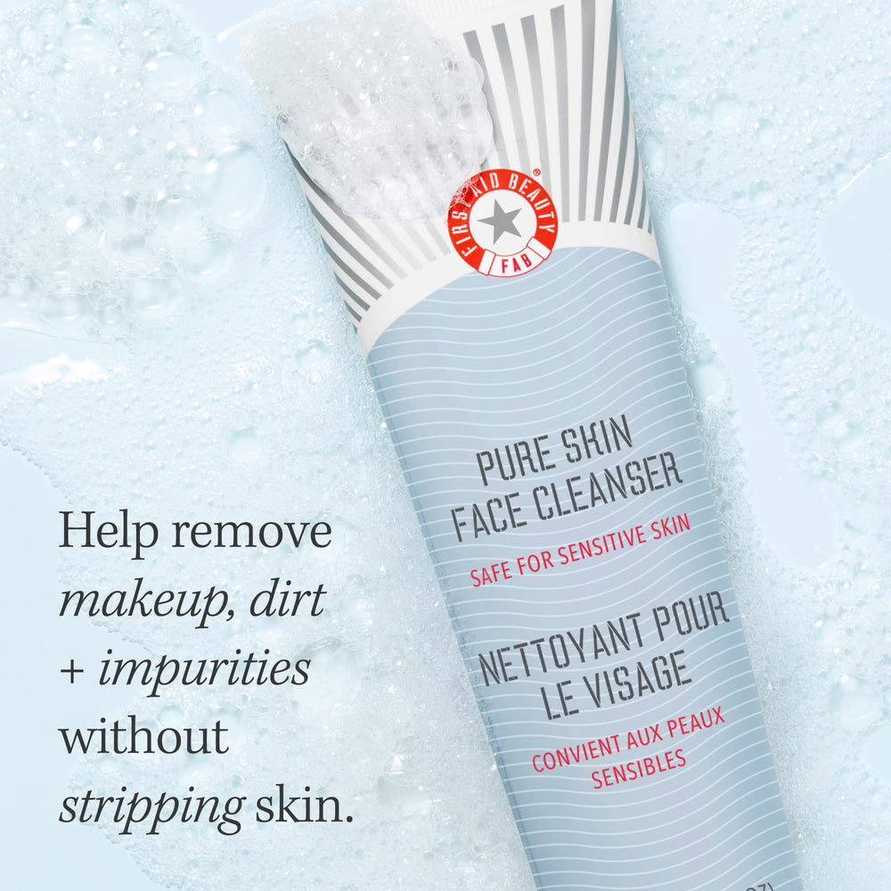 Antioxidant blend bottle emphasizes protection while soothing irritation.