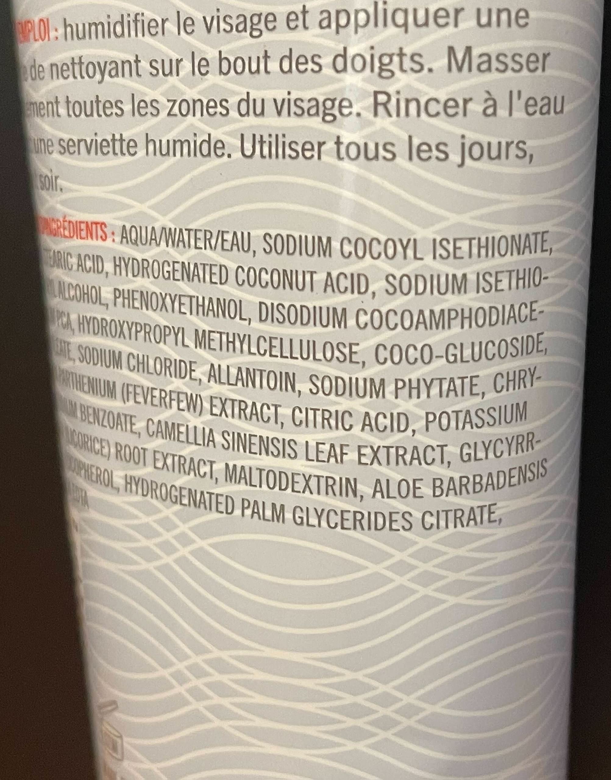 Closeup shows skin after cleanse with soft, supple feel.