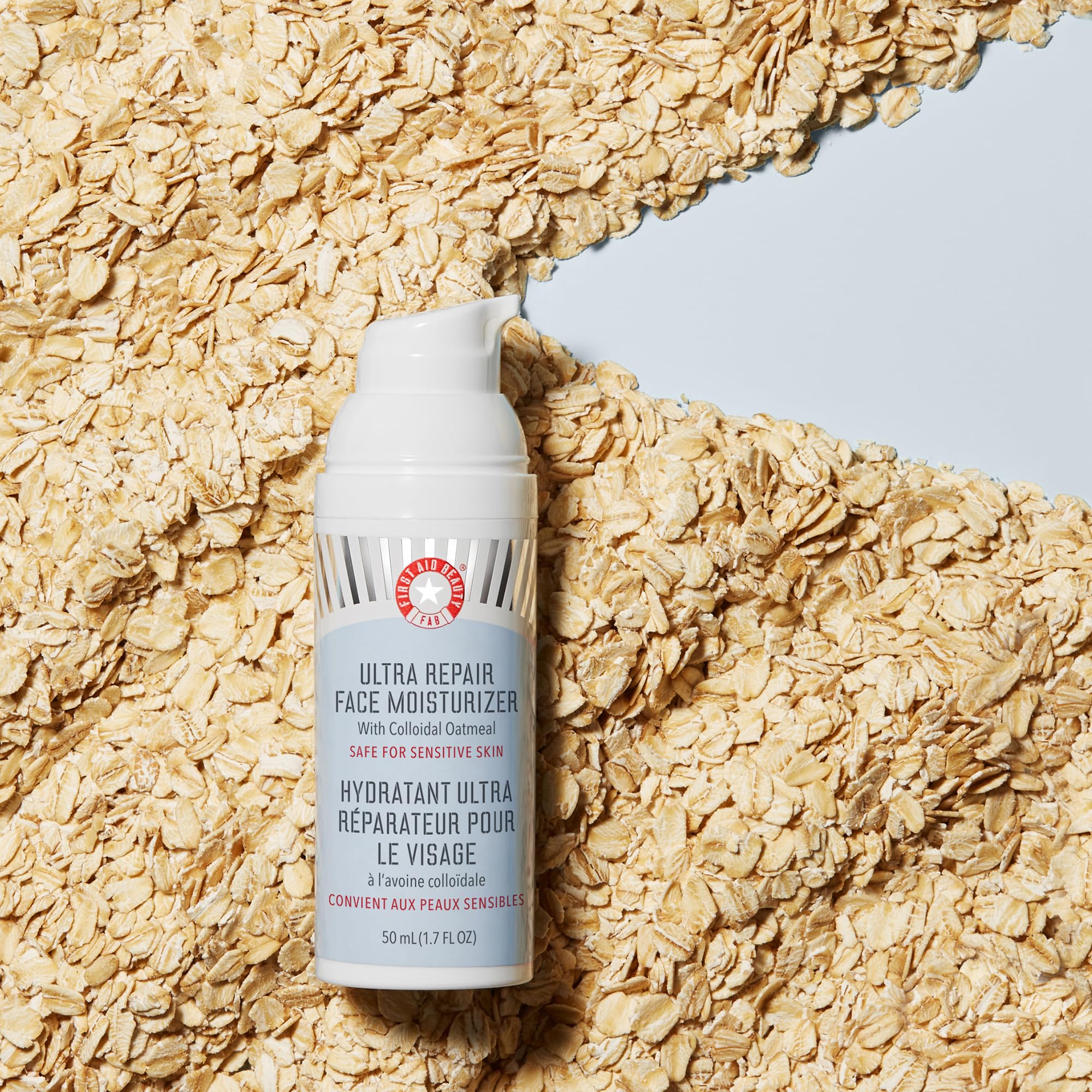 First Aid Beauty Ultra Repair packaging box highlighting vegan and cruelty-free status