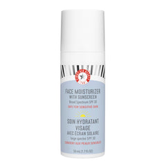 First Aid Beauty Ultra Repair Face Moisturizer SPF 30 tube delivering daily hydration.