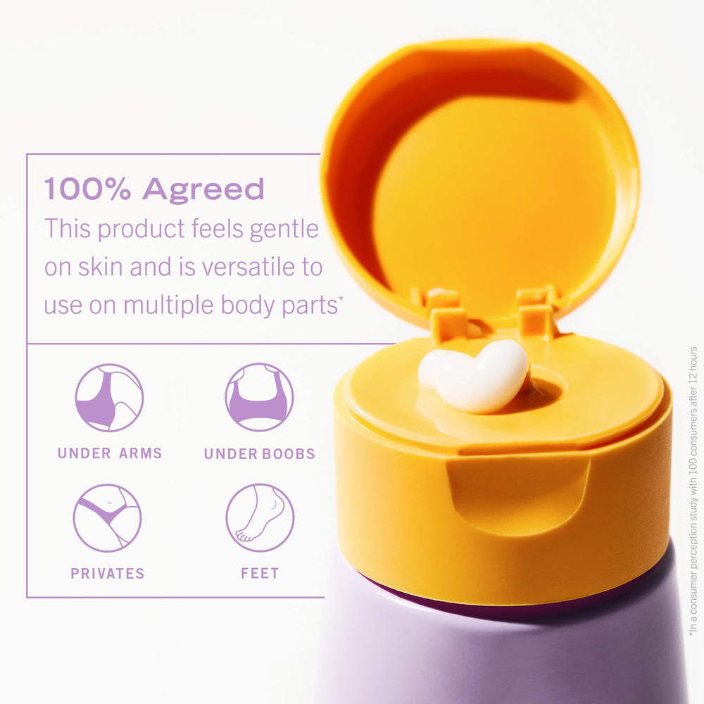 First Aid Beauty Whole Body Deodorant Cream applied to pits shows non-greasy, skin-friendly feel.