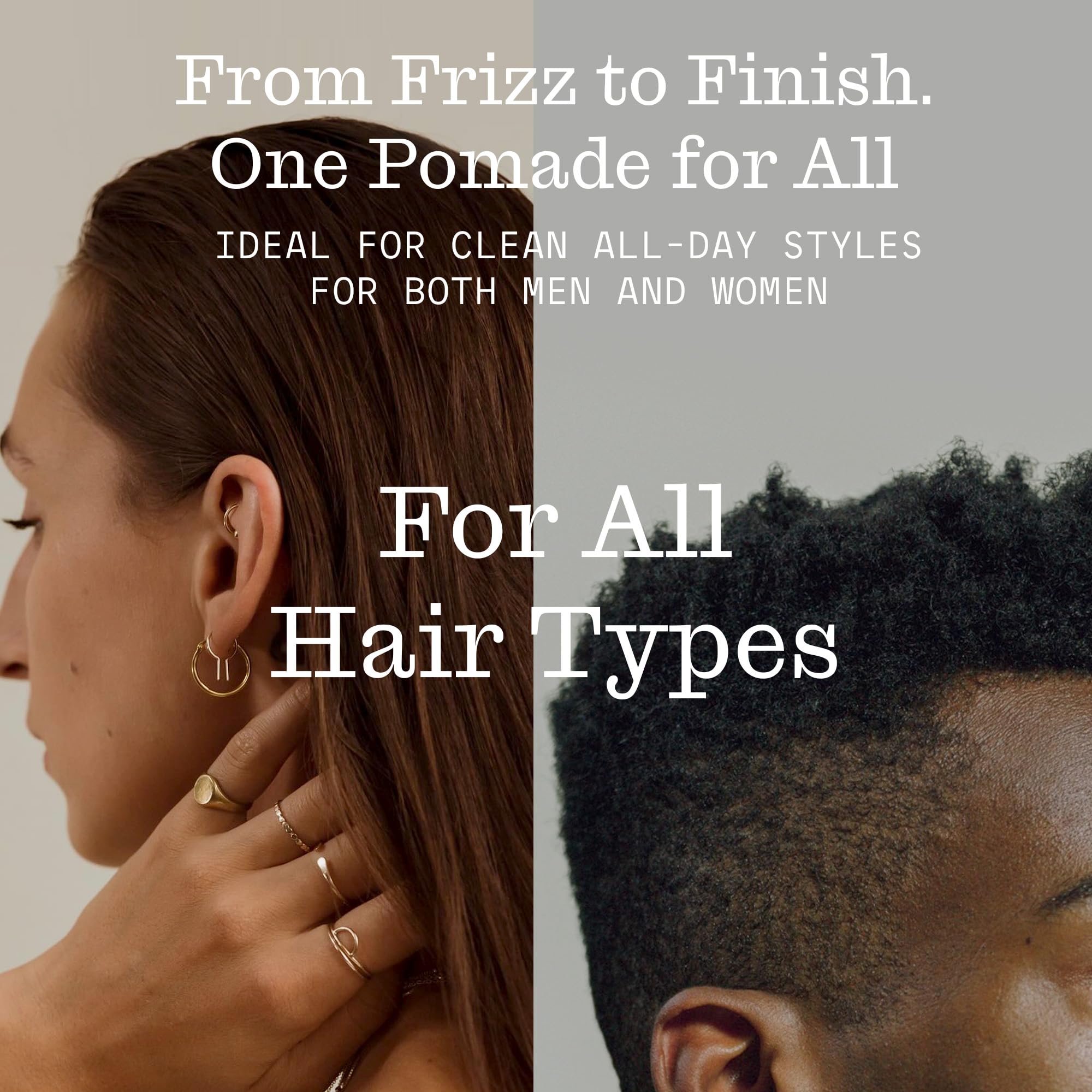 Firsthand pomade rinse-out action with water wash