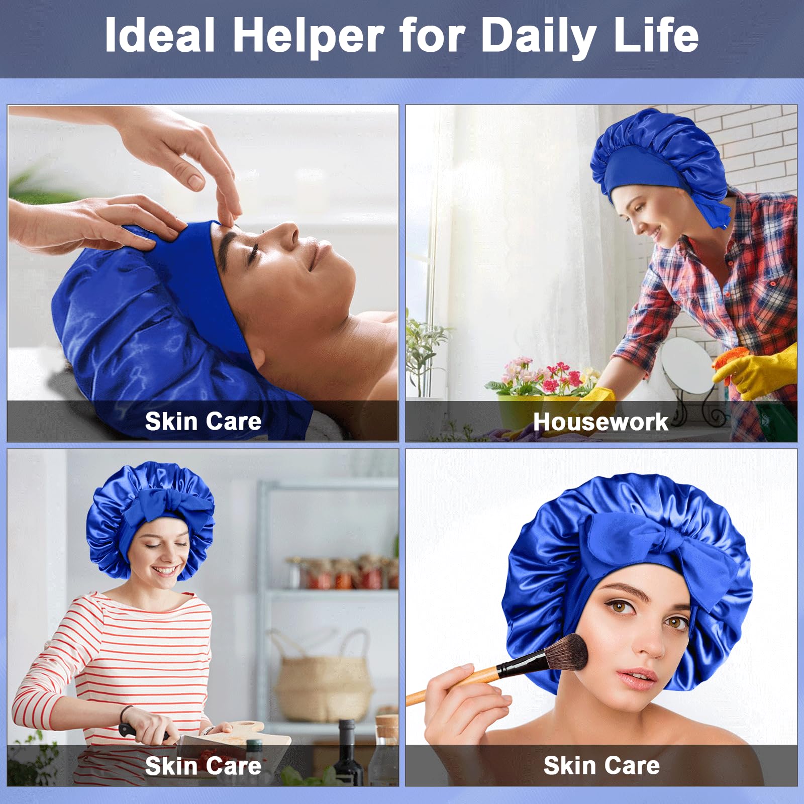 FIRSTPELLA sleep-cap on head demonstrates secure fit without slipping