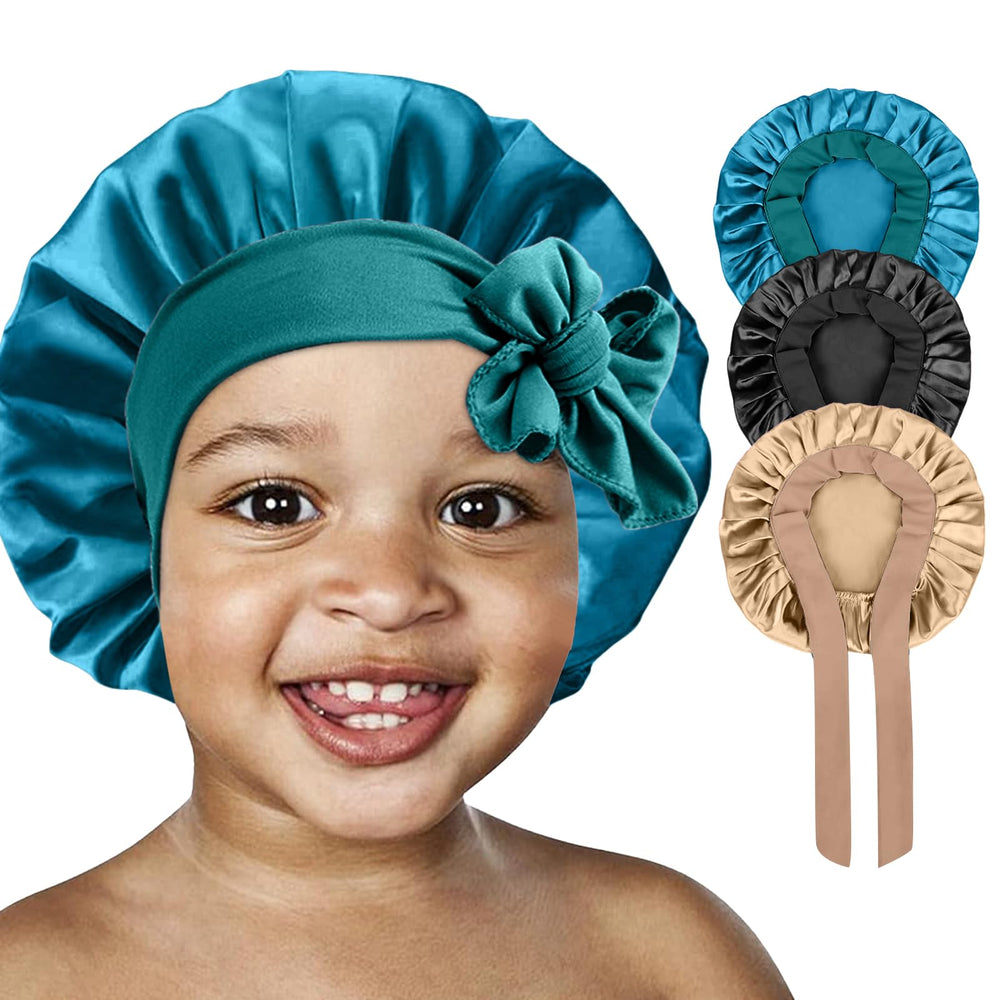 FIRSTPELLA gift-ready satin bonnet set for kids.