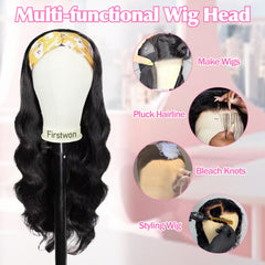 Firstwon lace wig cap included for realistic wig fitting and quick practice sessions