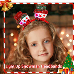 Firuilo Christmas parade headband with glow for night-time visibility