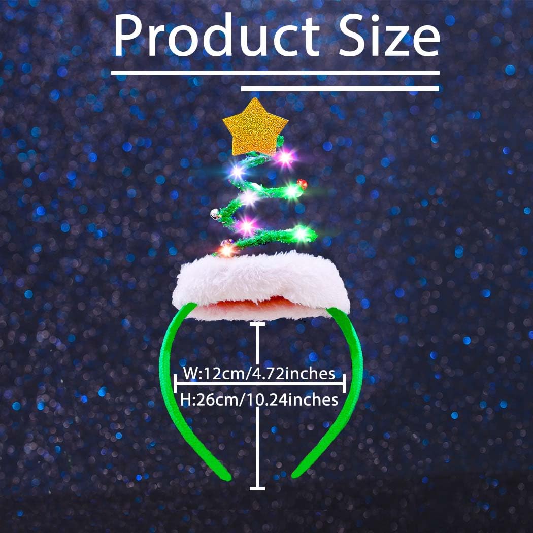 Firuilo Christmas headband is ideal for parties, parades, photos, and stage performances.