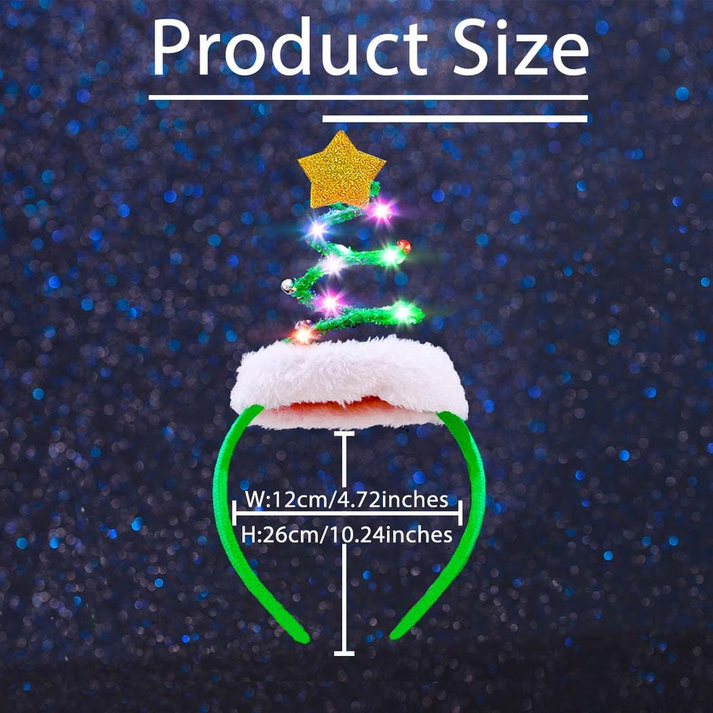 Firuilo Christmas headband is ideal for parties, parades, photos, and stage performances.