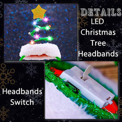 Firuilo glowing tree headband offers lightweight comfort for hours of wear.