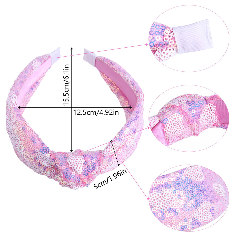 Fishdown fishown sequin headbands worn with outfits for everyday charm and special occasions.