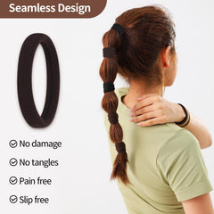 Fishinsea hair ties shown in ponytail styling for sleek, long-lasting updos.