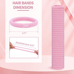 Fishinsea no-damage hair ties closeup emphasizes soft stretch and gentle daily wear.