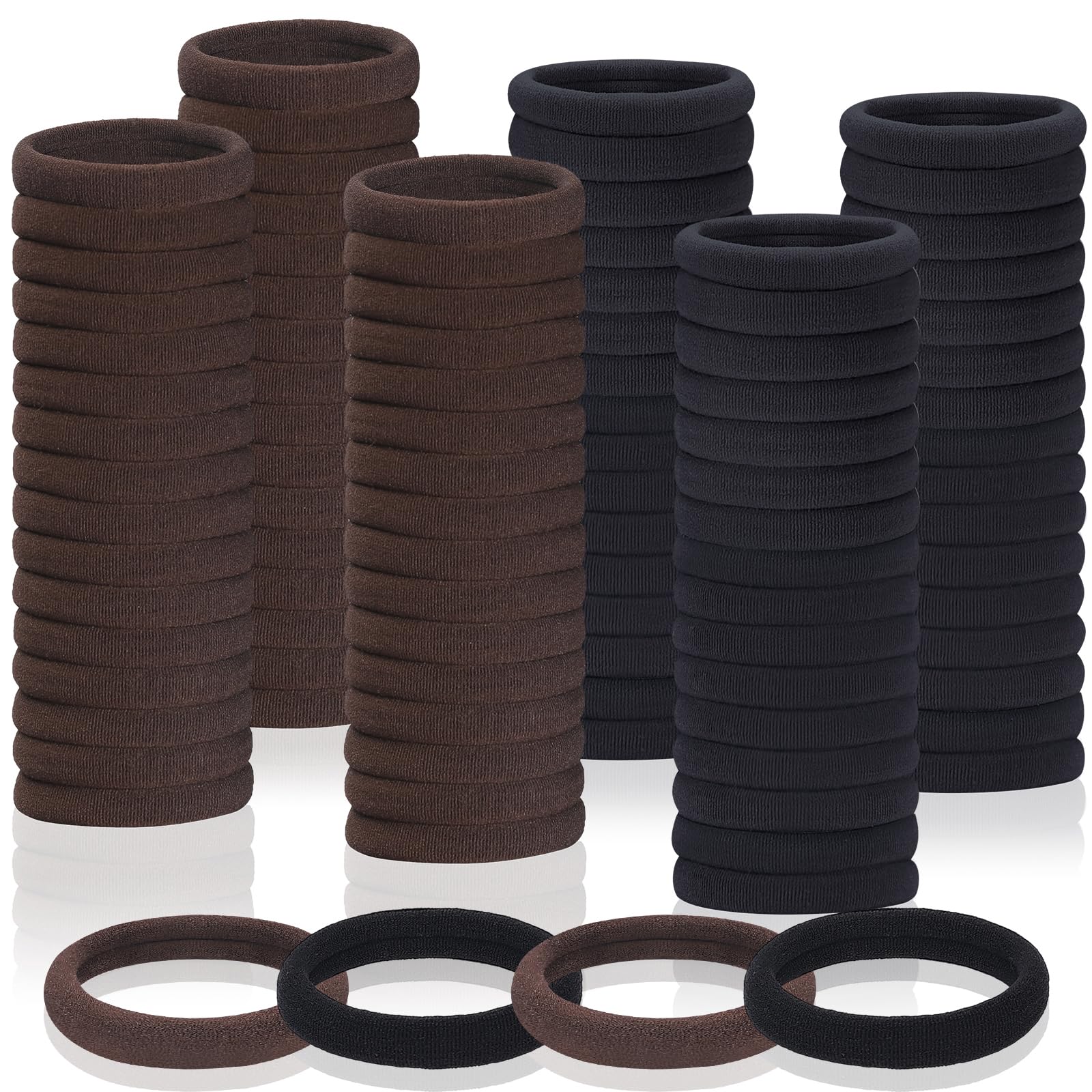 Fishinsea seamless hair ties pack 150 pieces ready for versatile styling and secure all-day hold.