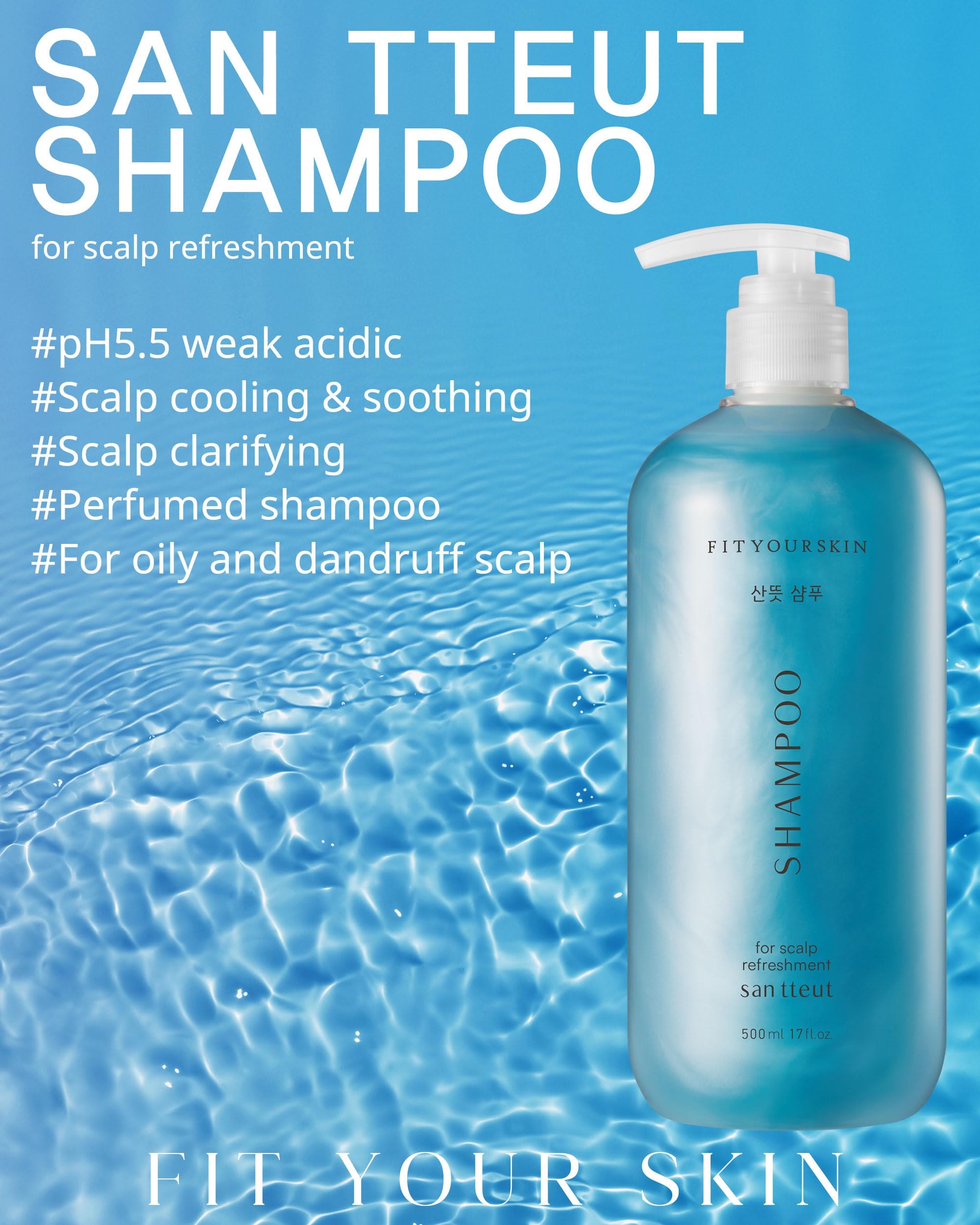 FIT YOUR SKIN SAN TTEUT foam-lather demonstrates gentle cleansing with minty cooling