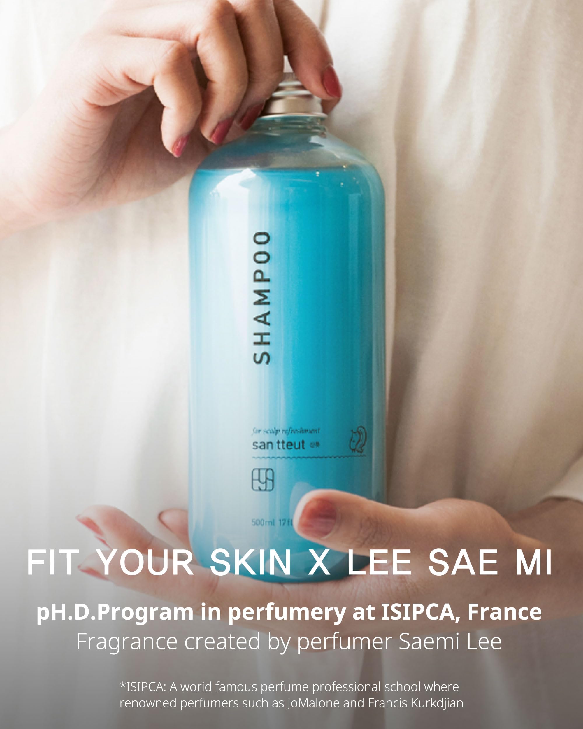 FIT YOUR SKIN SAN TTEUT fragrance closeup hints mint and white musk aroma