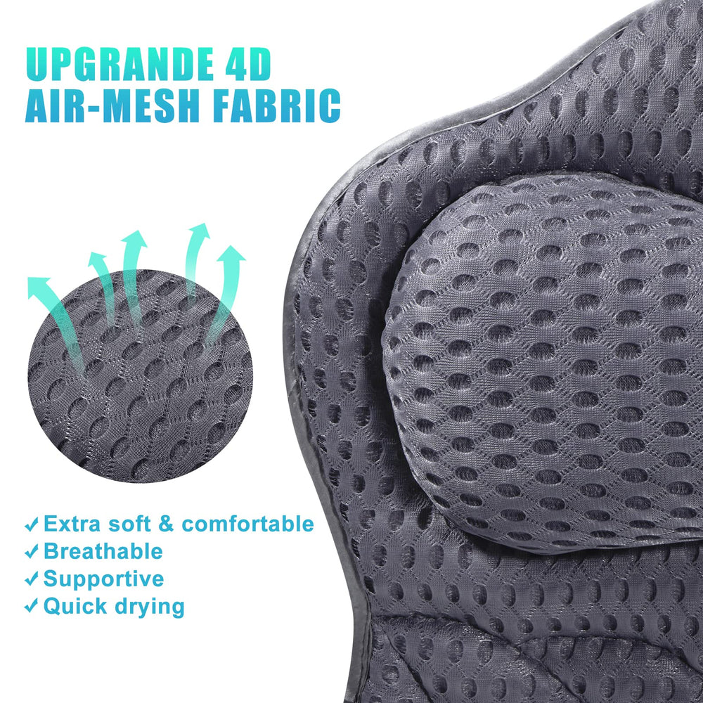Fitheaven bath pillow butterfly-shaped design contours neck and shoulders for targeted support