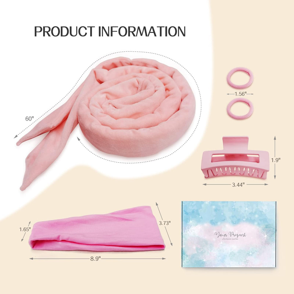Fitifun heatless curling kit in pink packaging ready as a thoughtful gift.