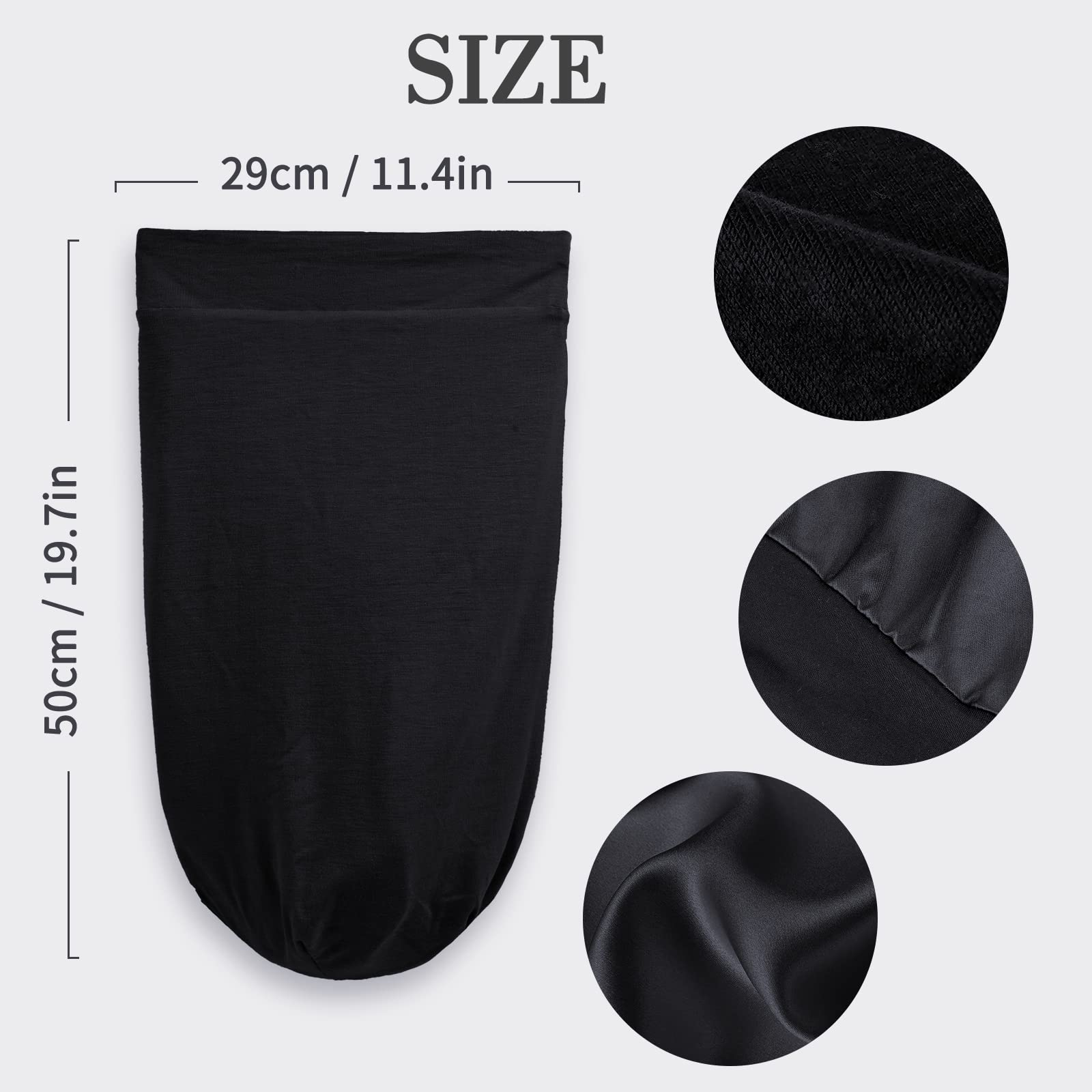 Fittia bonnet on pillow demonstrates durable sleep-cap option for long hair.