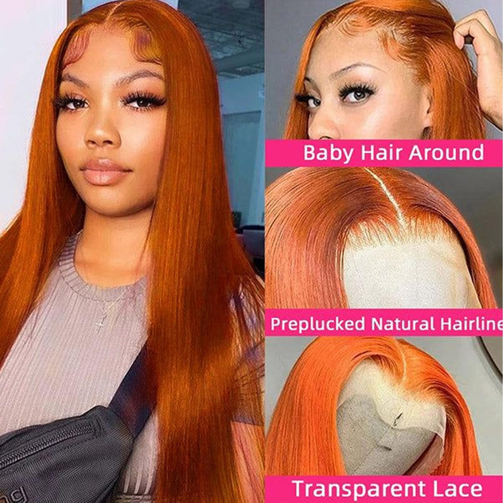 Fiumer Ginger Wig 26-inch straight hair length for dramatic look