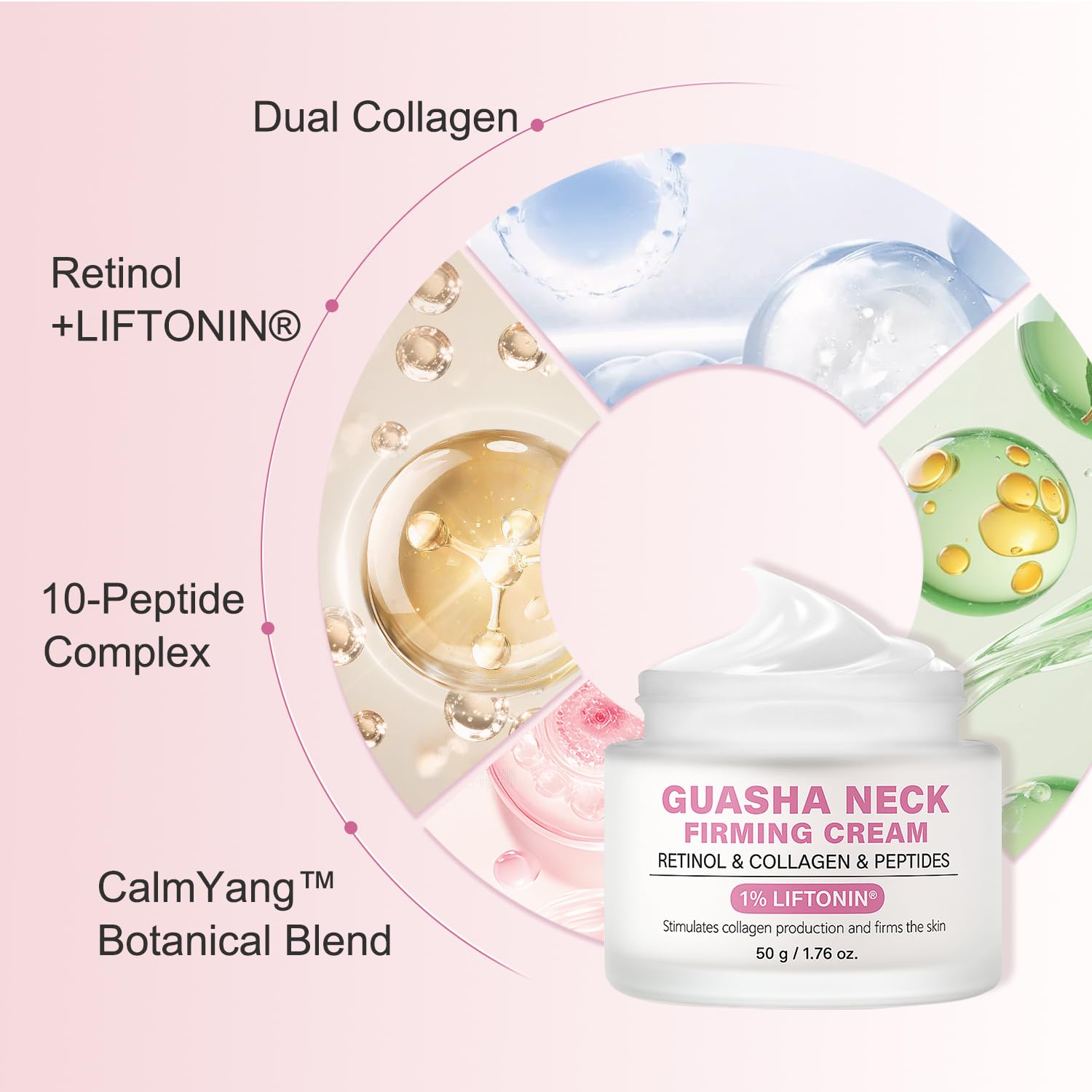 Fiumot neck cream pump application ready for daily use