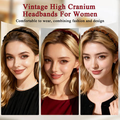 Five Pcs Zig Zag Headbands high cranium lifts hair for fuller framing