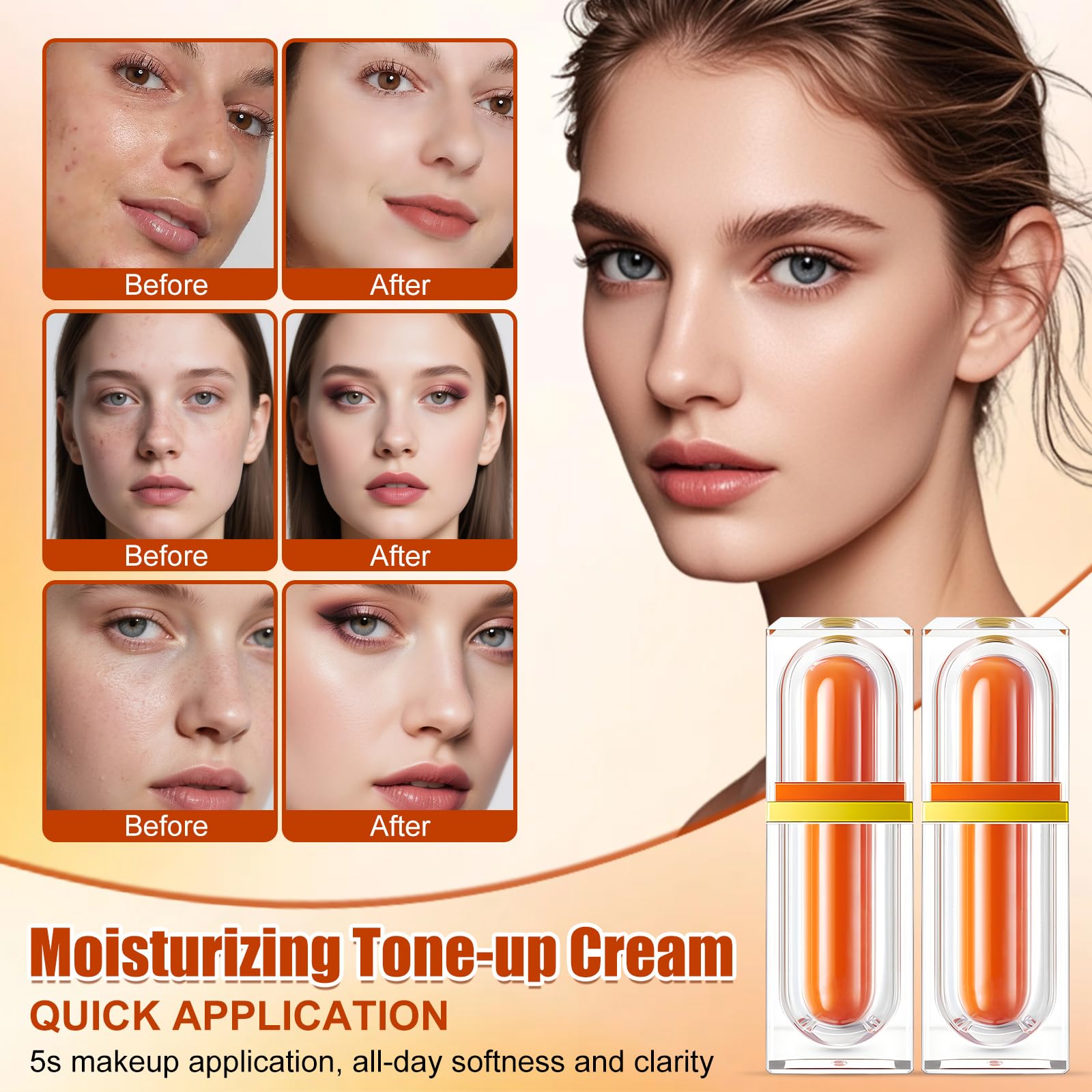Five Vitamin C Cream Set packaging highlights value and variety for daily skincare.
