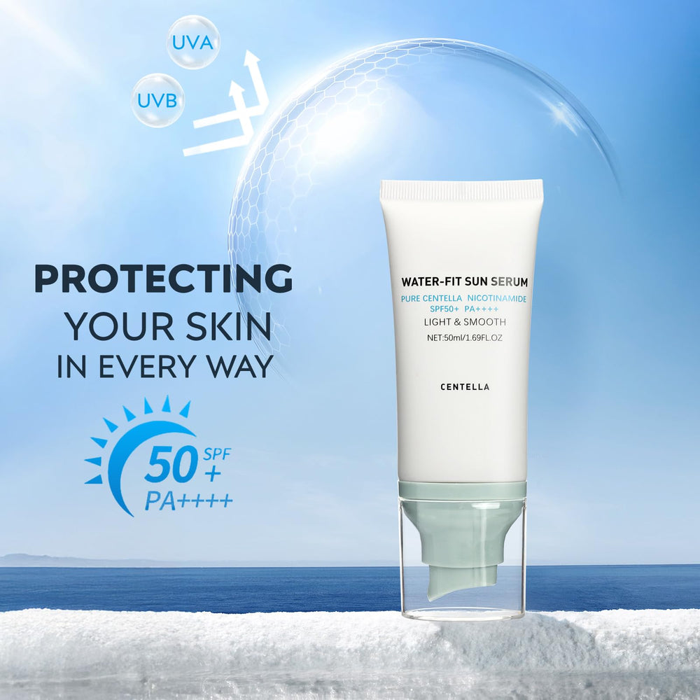 Centella essence droplets on skin showing hydrating, dewy application.