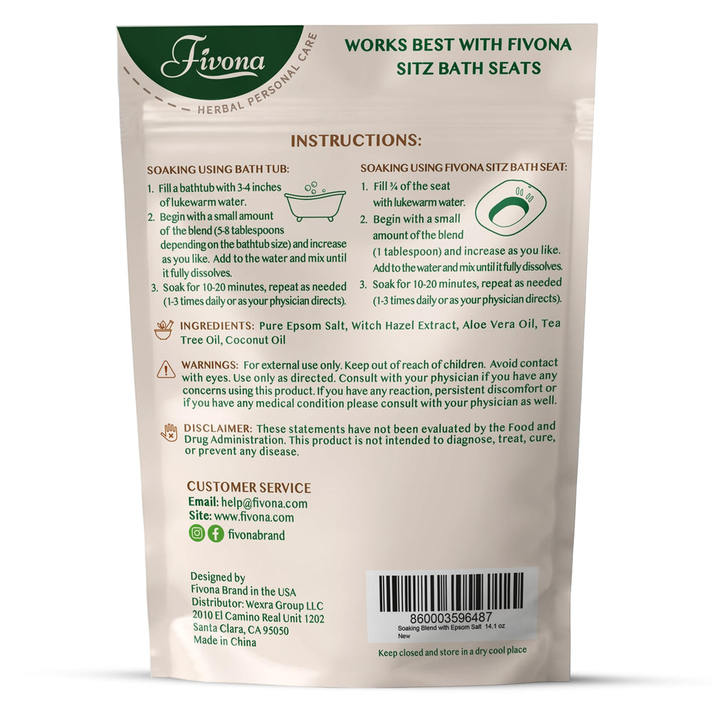 Fivona Hemorelief perineal-care bath setup for home comfort.