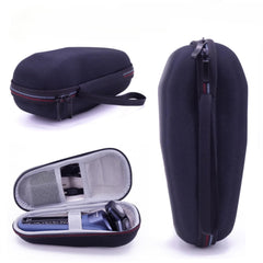 Fivoras hard storage case inside view protects Philips Norelco shaver during travel