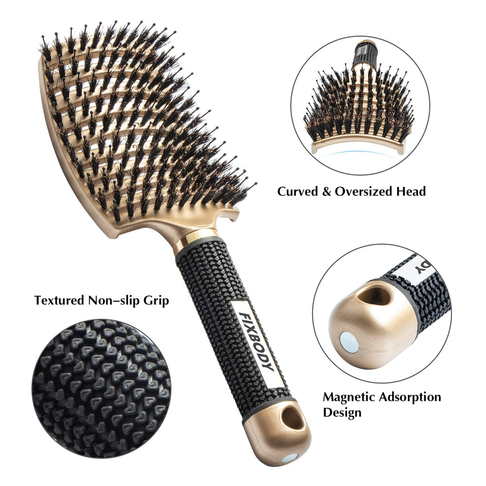 FIXBODY All hair types brush works for men women and kids.