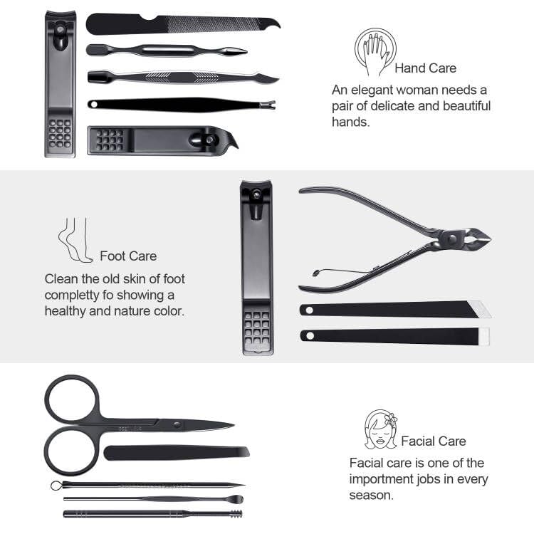 FIXBODY estuche de cuero portátil para manicura en viaje, comodidad en cualquier lugar