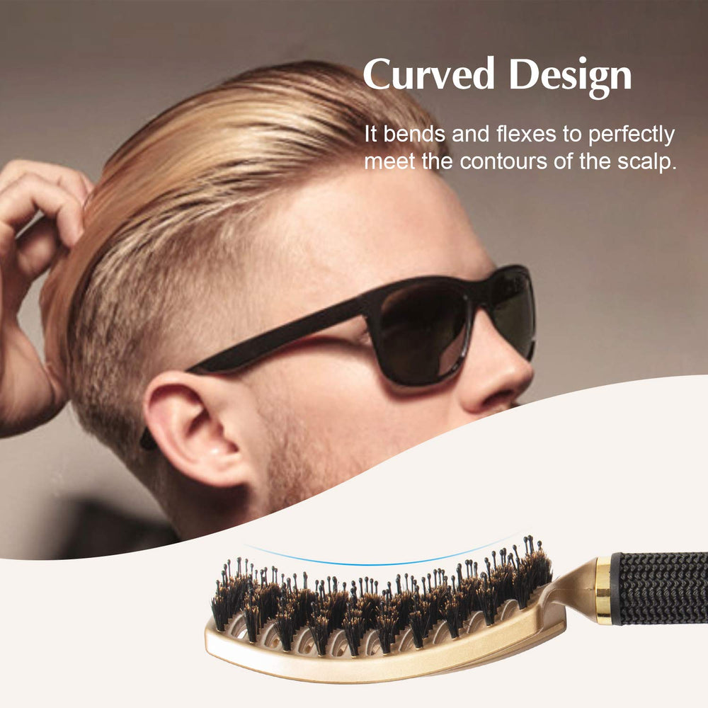 FIXBODY Nylon-pin detangler glides through thick tangles without snagging.