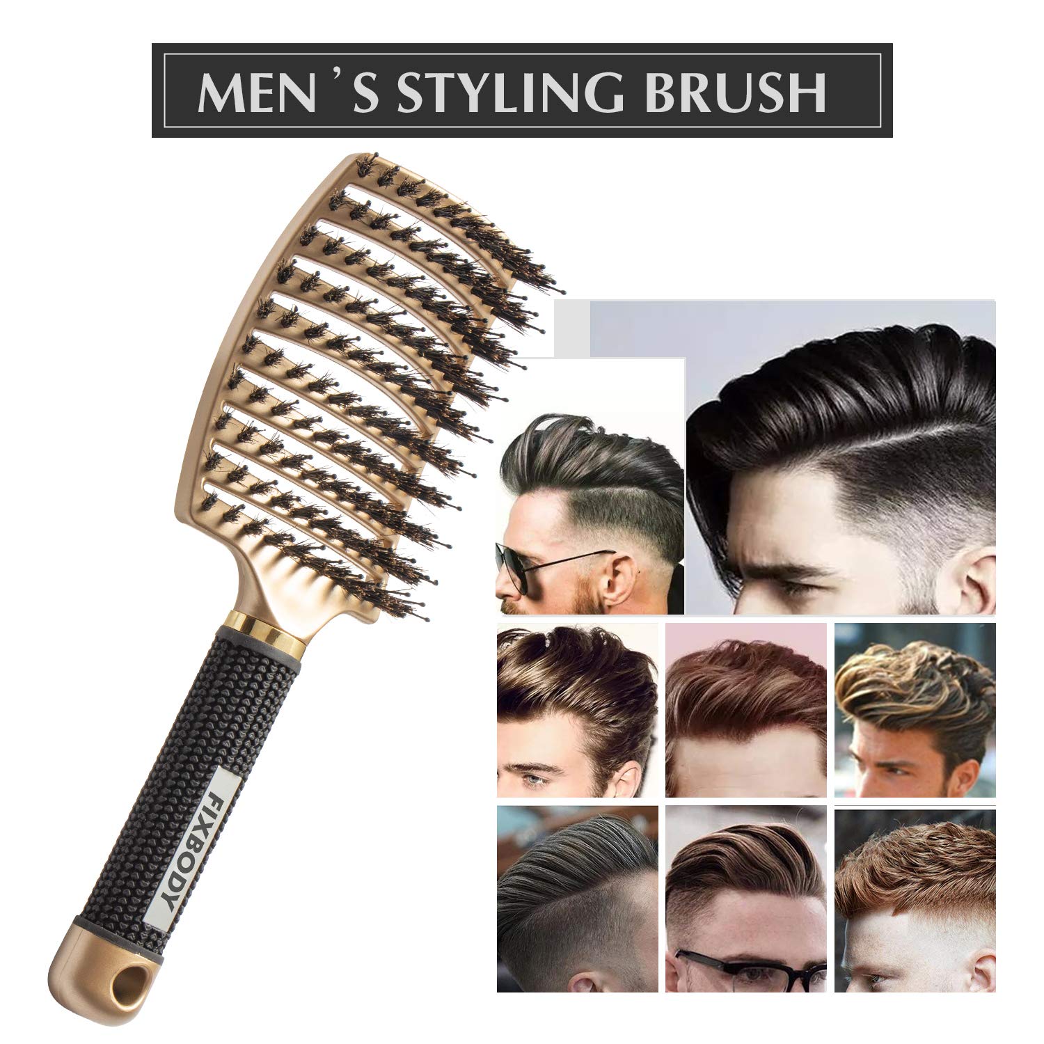 FIXBODY Rubber handle provides non-slip grip for comfortable styling sessions.