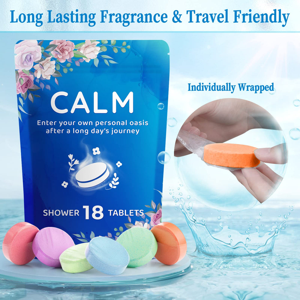 Fizzgarden shower steamer in rose scent, known for its calming and soothing properties.