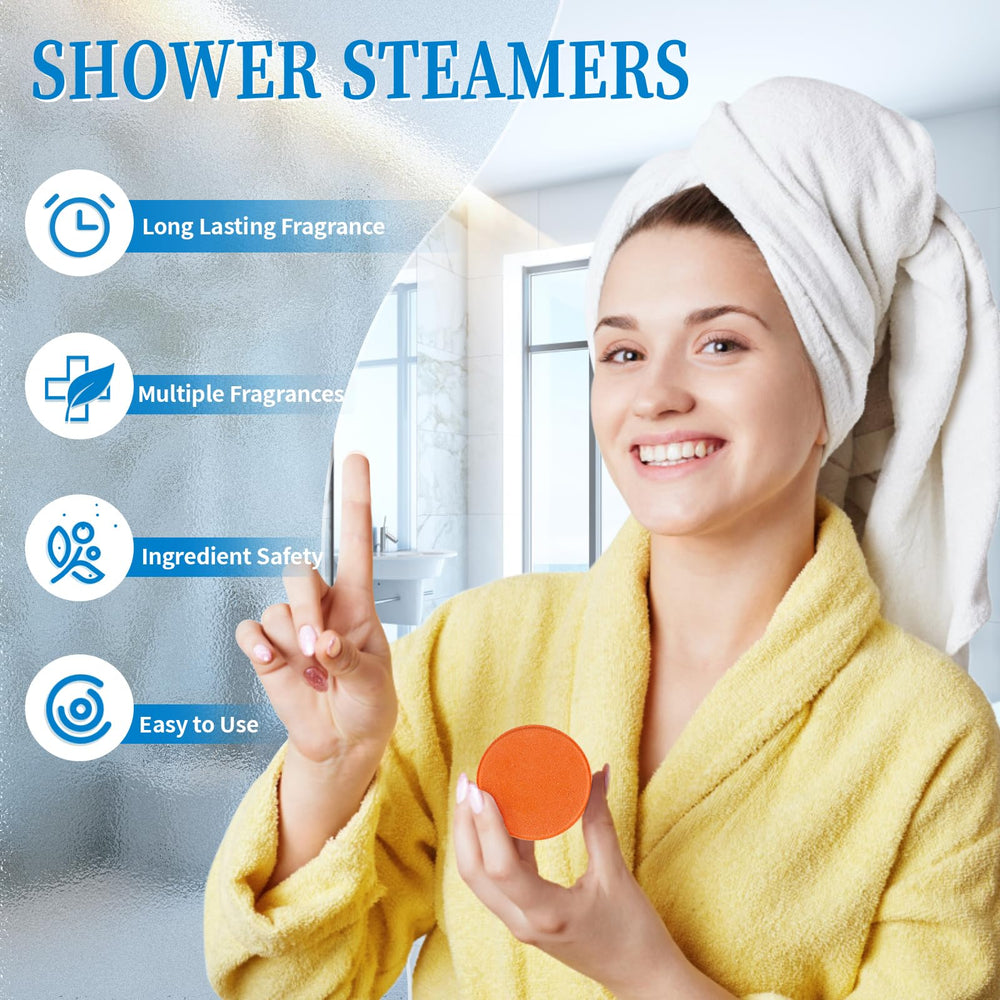 Fizzgarden shower steamer peppermint scent refreshes your senses during showers.