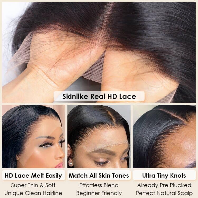 Flady ear-to-ear lace closeup highlights soft transparent lace blending with skin