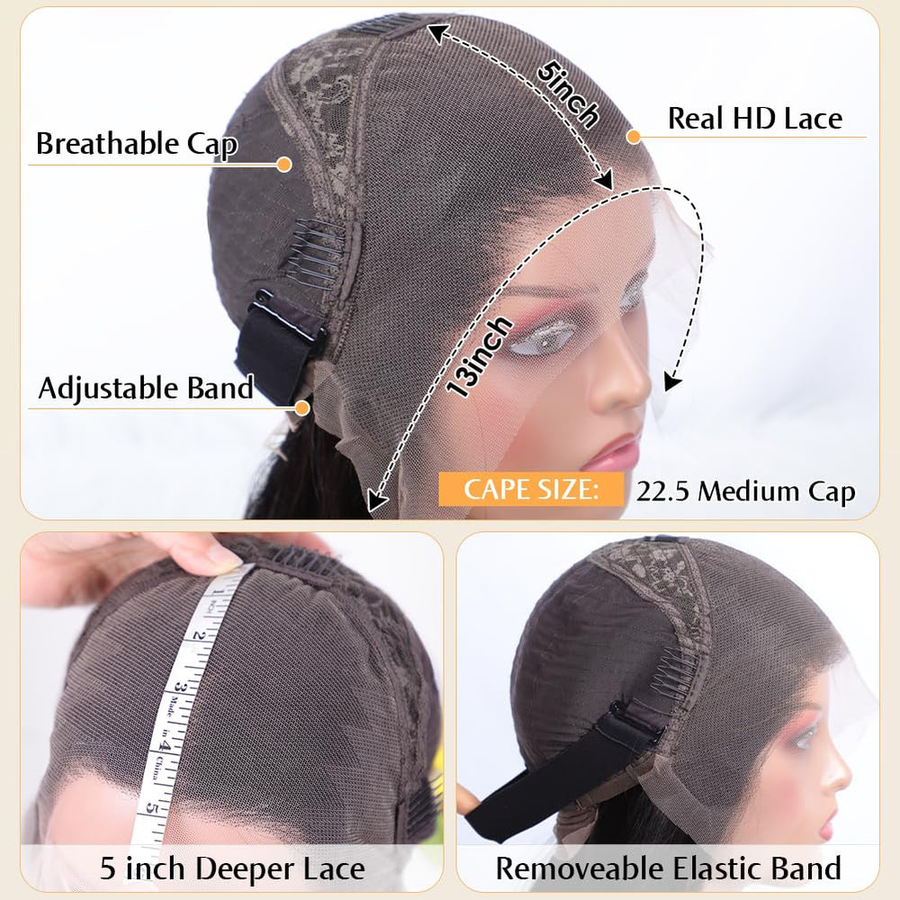 Flady glueless-22-5-cap-4-combs emphasizes secure fit and beginner-friendly wear