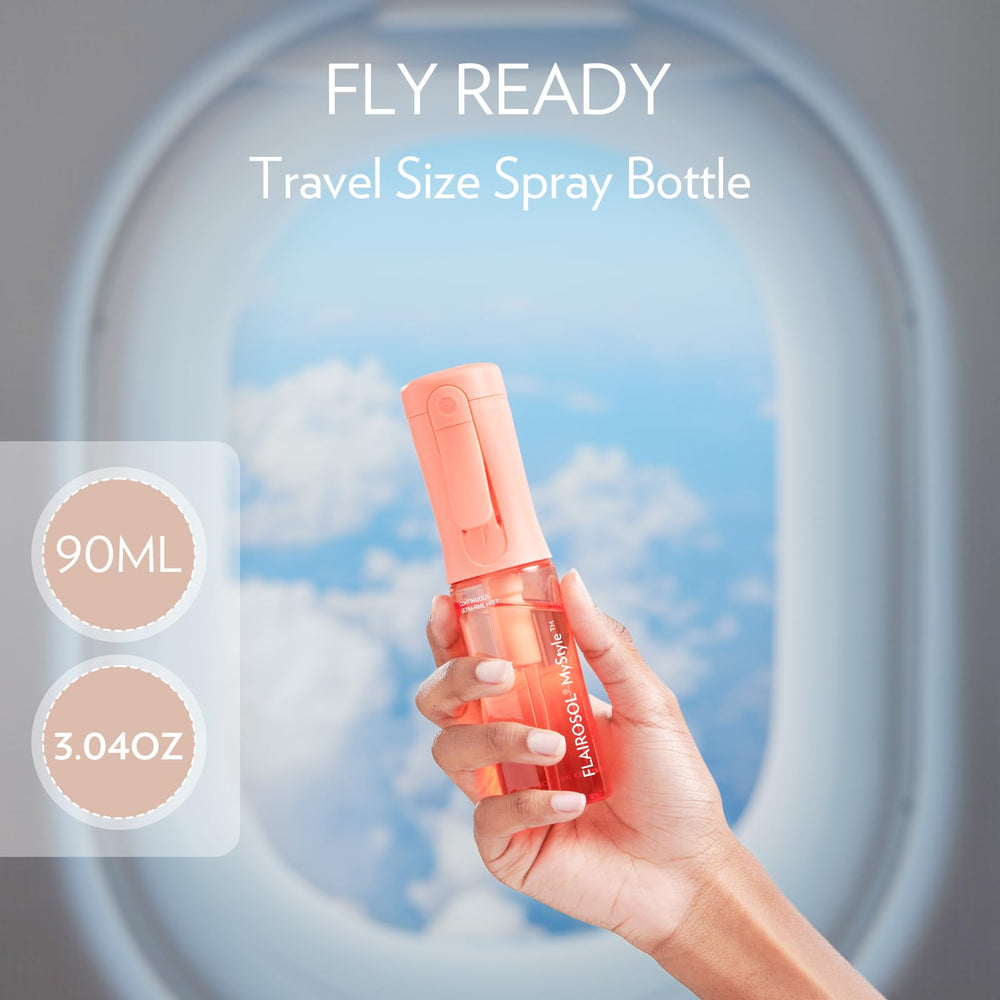 FLAIROSOL MyStyle 90ml cap-lock demonstrates secure leak-proof travel use