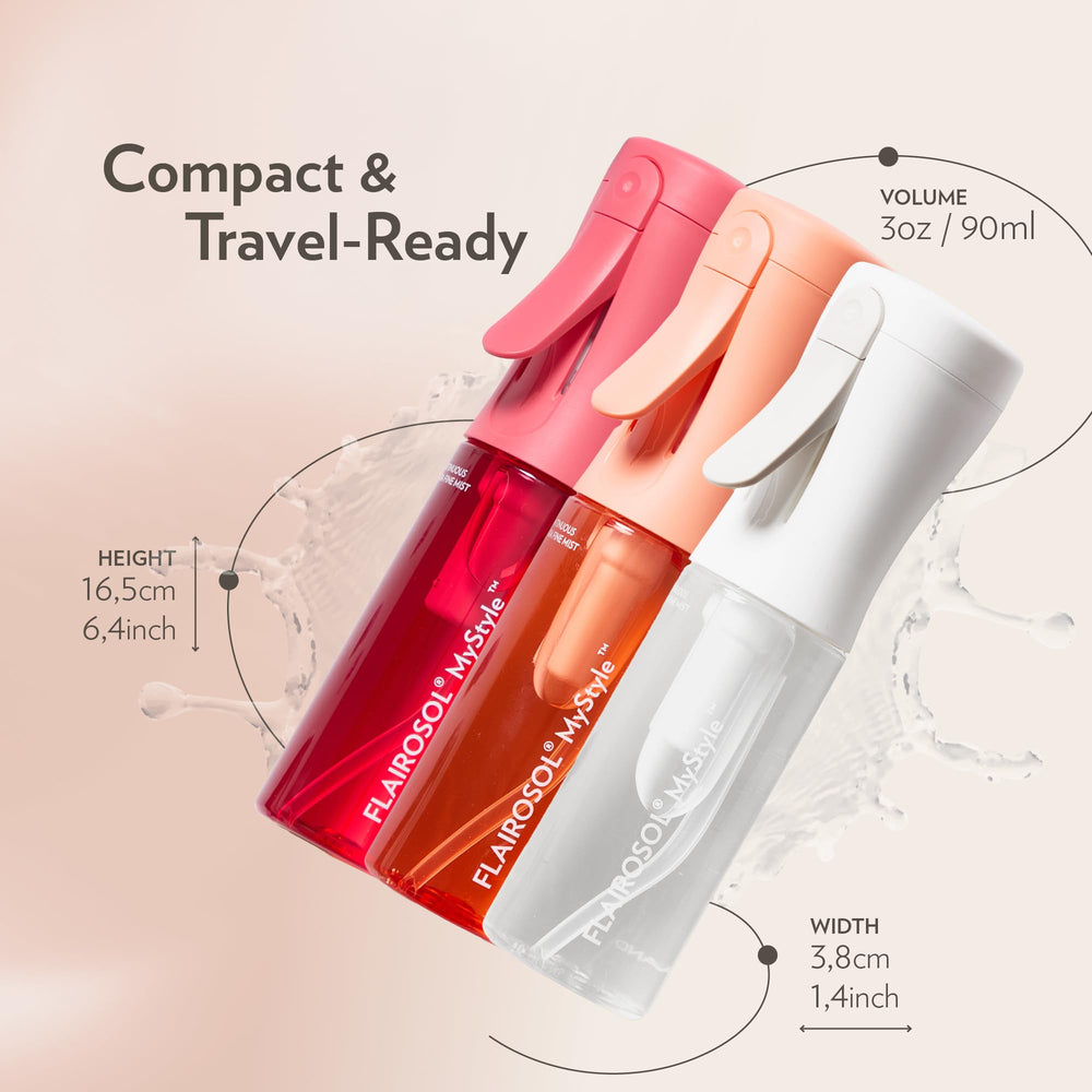 FLAIROSOL MyStyle ergonomic design fits comfortably in hand for easy spraying