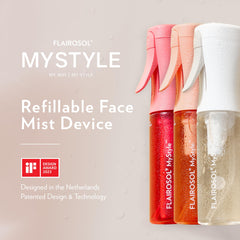 FLAIROSOL MyStyle leak-proof threaded cap prevents spills during daily routines