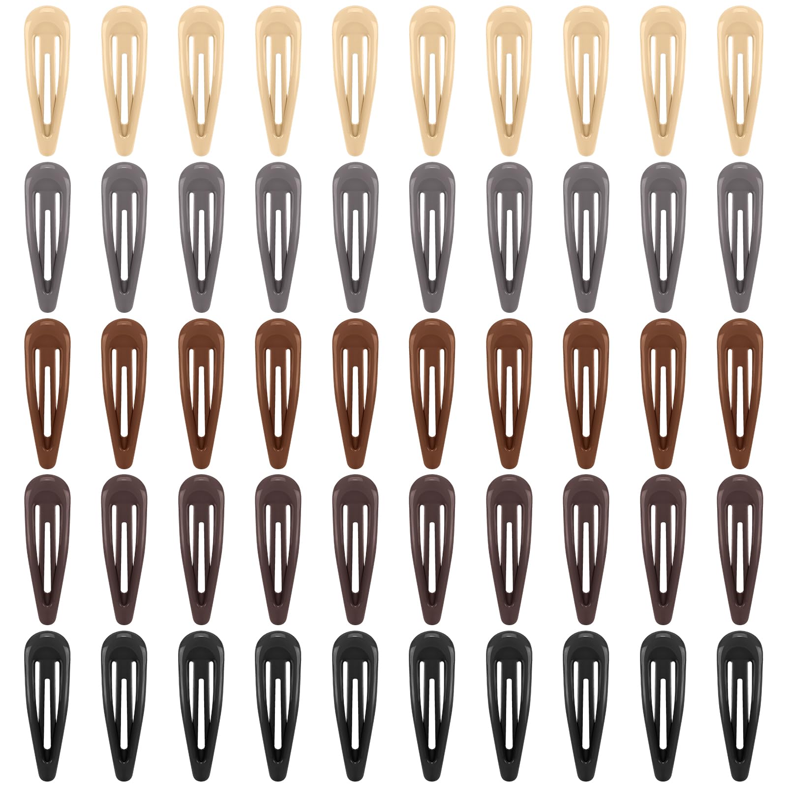 FLAREANN neutral shades beige clip for secure half-up styles with non-slip wear