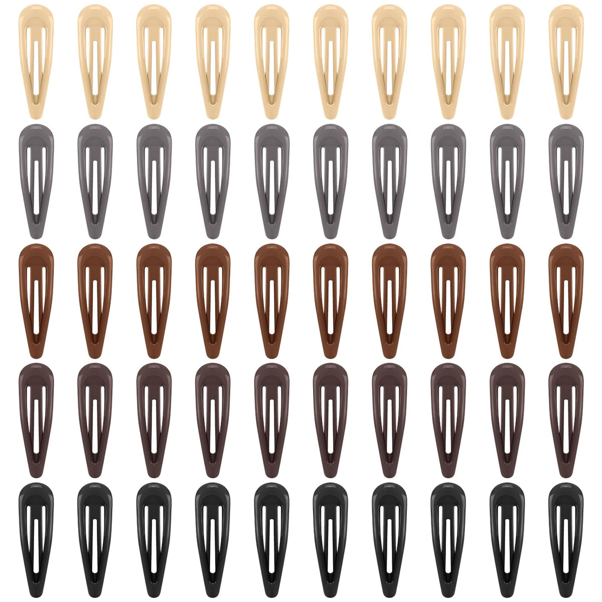 FLAREANN neutral shades beige clip for secure half-up styles with non-slip wear