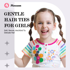FLAREANN smooth no-snag hair ties reduce pulling during styling
