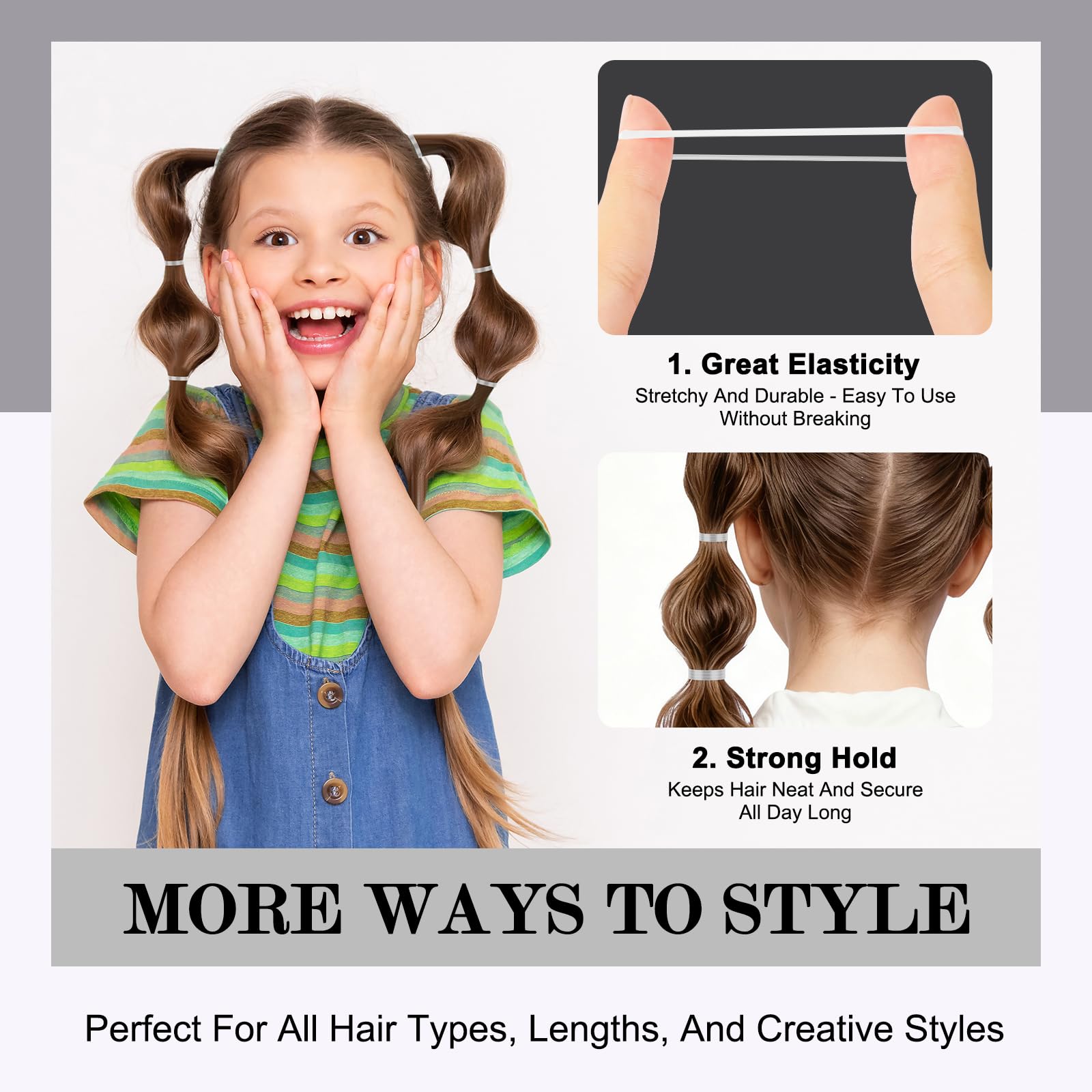 FLAREANN versatile hair ties for braids, ponytails, and updos