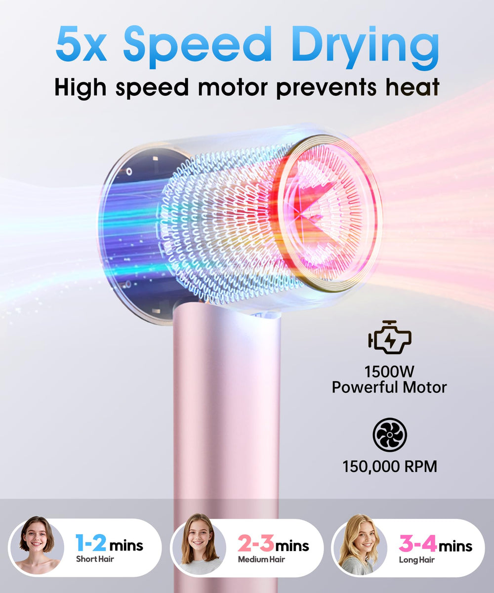 Flashbase hair dryer ionic motor spotlight shows brushless power for efficient styling
