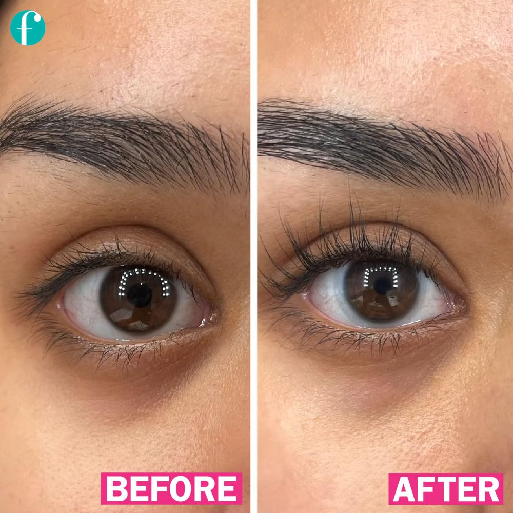 FLASHSERUM application above the upper lash line shows proper usage