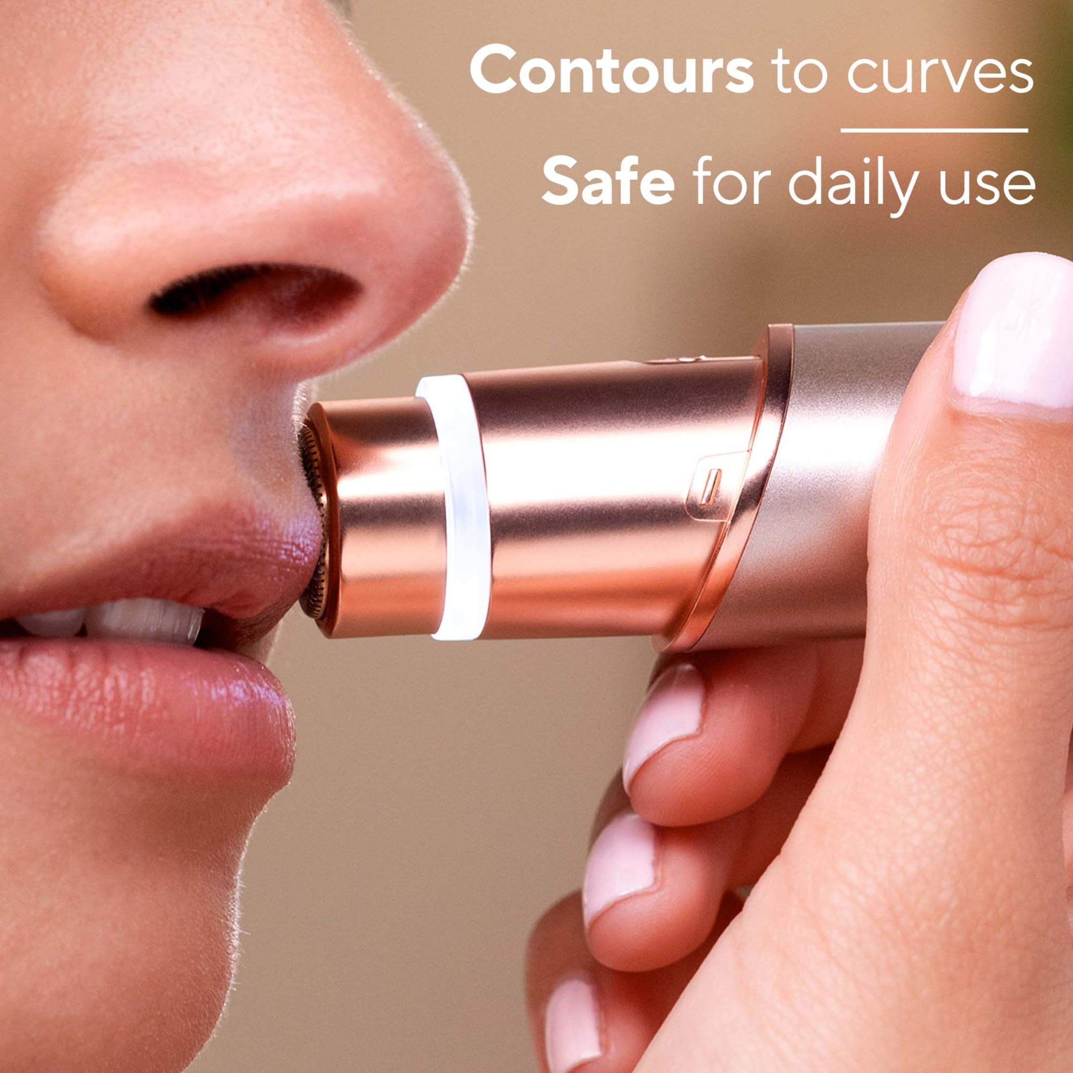 Flawless Finishing Touch Lavender battery-powered design for quick cordless touch-ups.