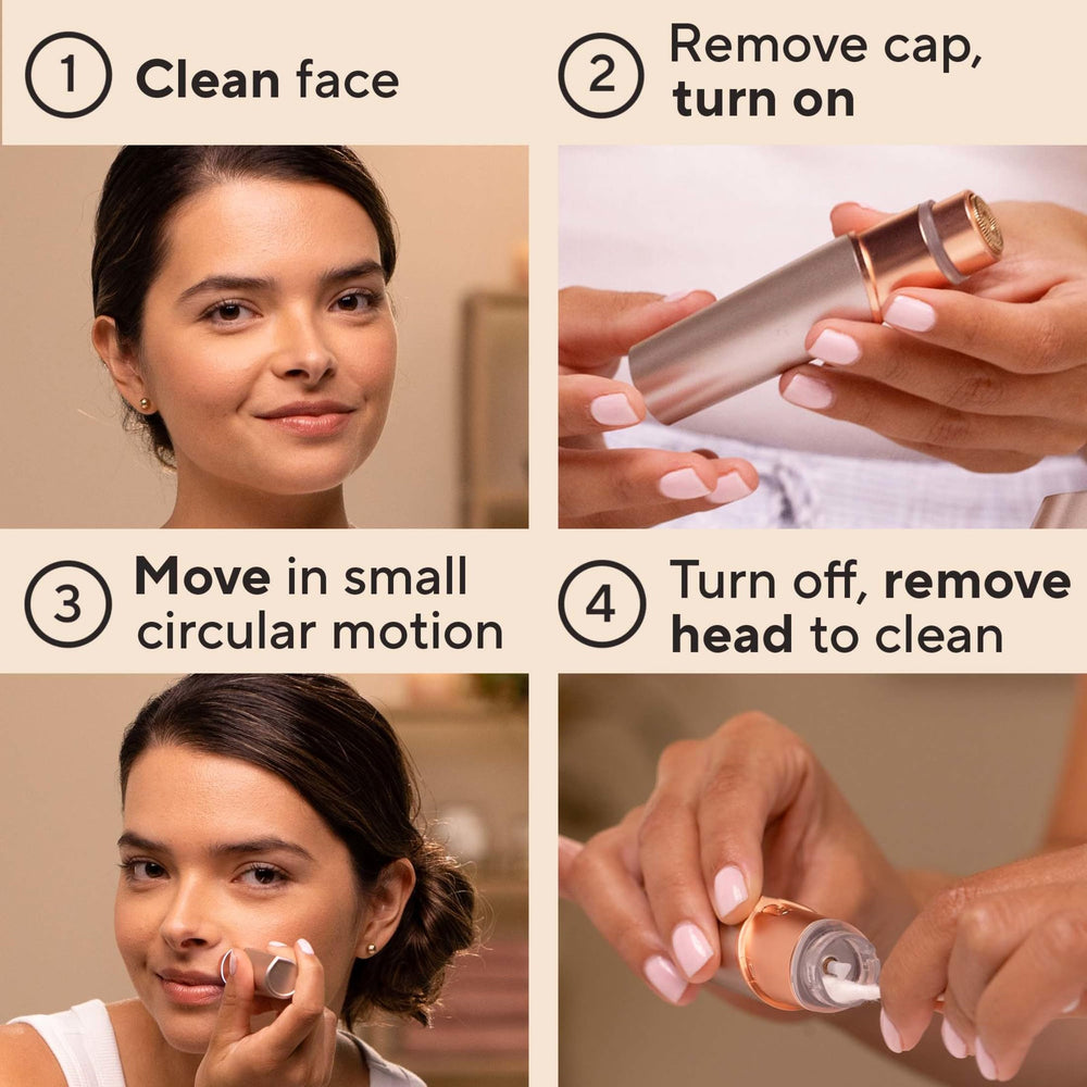 Flawless Finishing Touch Lavender travel-friendly case helps store components safely.